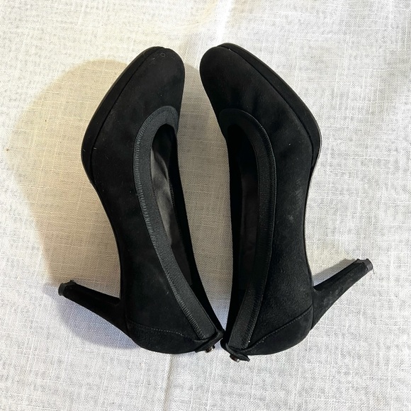 Stuart weitzman black hills suede 8m high heel shoes - Picture 7 of 10